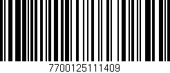 Código de barras (EAN, GTIN, SKU, ISBN): '7700125111409'