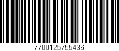 Código de barras (EAN, GTIN, SKU, ISBN): '7700125755436'