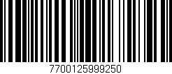 Código de barras (EAN, GTIN, SKU, ISBN): '7700125999250'