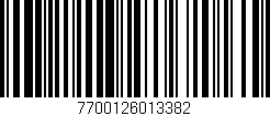Código de barras (EAN, GTIN, SKU, ISBN): '7700126013382'