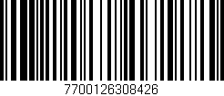 Código de barras (EAN, GTIN, SKU, ISBN): '7700126308426'