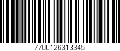 Código de barras (EAN, GTIN, SKU, ISBN): '7700126313345'