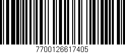 Código de barras (EAN, GTIN, SKU, ISBN): '7700126617405'