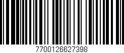 Código de barras (EAN, GTIN, SKU, ISBN): '7700126627398'