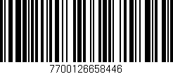 Código de barras (EAN, GTIN, SKU, ISBN): '7700126658446'