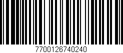 Código de barras (EAN, GTIN, SKU, ISBN): '7700126740240'