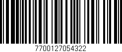 Código de barras (EAN, GTIN, SKU, ISBN): '7700127054322'