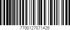 Código de barras (EAN, GTIN, SKU, ISBN): '7700127071428'