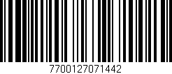 Código de barras (EAN, GTIN, SKU, ISBN): '7700127071442'