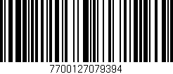 Código de barras (EAN, GTIN, SKU, ISBN): '7700127079394'