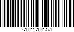 Código de barras (EAN, GTIN, SKU, ISBN): '7700127081441'