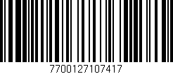 Código de barras (EAN, GTIN, SKU, ISBN): '7700127107417'