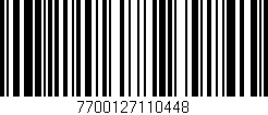 Código de barras (EAN, GTIN, SKU, ISBN): '7700127110448'