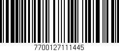 Código de barras (EAN, GTIN, SKU, ISBN): '7700127111445'