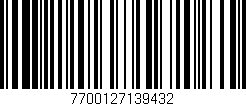 Código de barras (EAN, GTIN, SKU, ISBN): '7700127139432'