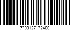Código de barras (EAN, GTIN, SKU, ISBN): '7700127172408'