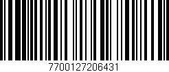 Código de barras (EAN, GTIN, SKU, ISBN): '7700127206431'