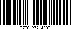 Código de barras (EAN, GTIN, SKU, ISBN): '7700127214382'