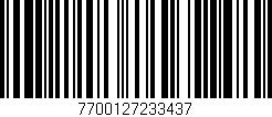 Código de barras (EAN, GTIN, SKU, ISBN): '7700127233437'