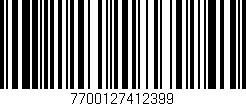 Código de barras (EAN, GTIN, SKU, ISBN): '7700127412399'