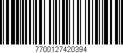 Código de barras (EAN, GTIN, SKU, ISBN): '7700127420394'