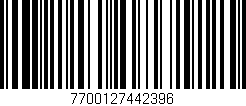 Código de barras (EAN, GTIN, SKU, ISBN): '7700127442396'