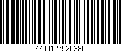 Código de barras (EAN, GTIN, SKU, ISBN): '7700127526386'