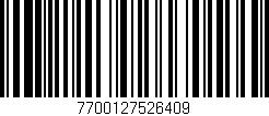 Código de barras (EAN, GTIN, SKU, ISBN): '7700127526409'