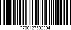 Código de barras (EAN, GTIN, SKU, ISBN): '7700127532394'