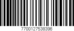 Código de barras (EAN, GTIN, SKU, ISBN): '7700127538396'