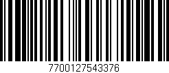 Código de barras (EAN, GTIN, SKU, ISBN): '7700127543376'