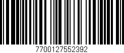 Código de barras (EAN, GTIN, SKU, ISBN): '7700127552392'