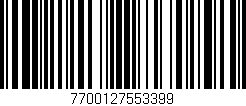 Código de barras (EAN, GTIN, SKU, ISBN): '7700127553399'