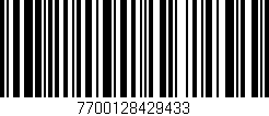 Código de barras (EAN, GTIN, SKU, ISBN): '7700128429433'