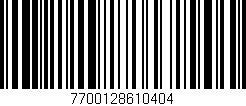 Código de barras (EAN, GTIN, SKU, ISBN): '7700128610404'