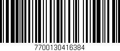 Código de barras (EAN, GTIN, SKU, ISBN): '7700130416384'