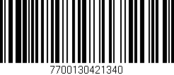 Código de barras (EAN, GTIN, SKU, ISBN): '7700130421340'