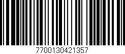 Código de barras (EAN, GTIN, SKU, ISBN): '7700130421357'