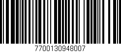 Código de barras (EAN, GTIN, SKU, ISBN): '7700130948007'