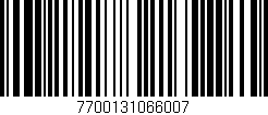 Código de barras (EAN, GTIN, SKU, ISBN): '7700131066007'