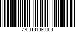 Código de barras (EAN, GTIN, SKU, ISBN): '7700131069008'