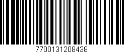 Código de barras (EAN, GTIN, SKU, ISBN): '7700131208438'