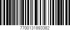 Código de barras (EAN, GTIN, SKU, ISBN): '7700131893382'