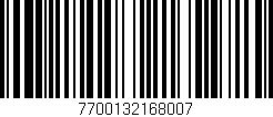 Código de barras (EAN, GTIN, SKU, ISBN): '7700132168007'