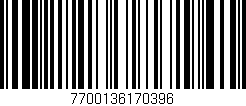 Código de barras (EAN, GTIN, SKU, ISBN): '7700136170396'