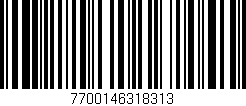 Código de barras (EAN, GTIN, SKU, ISBN): '7700146318313'