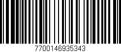 Código de barras (EAN, GTIN, SKU, ISBN): '7700146935343'