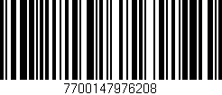Código de barras (EAN, GTIN, SKU, ISBN): '7700147976208'