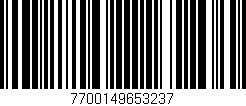 Código de barras (EAN, GTIN, SKU, ISBN): '7700149653237'