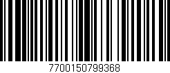 Código de barras (EAN, GTIN, SKU, ISBN): '7700150799368'